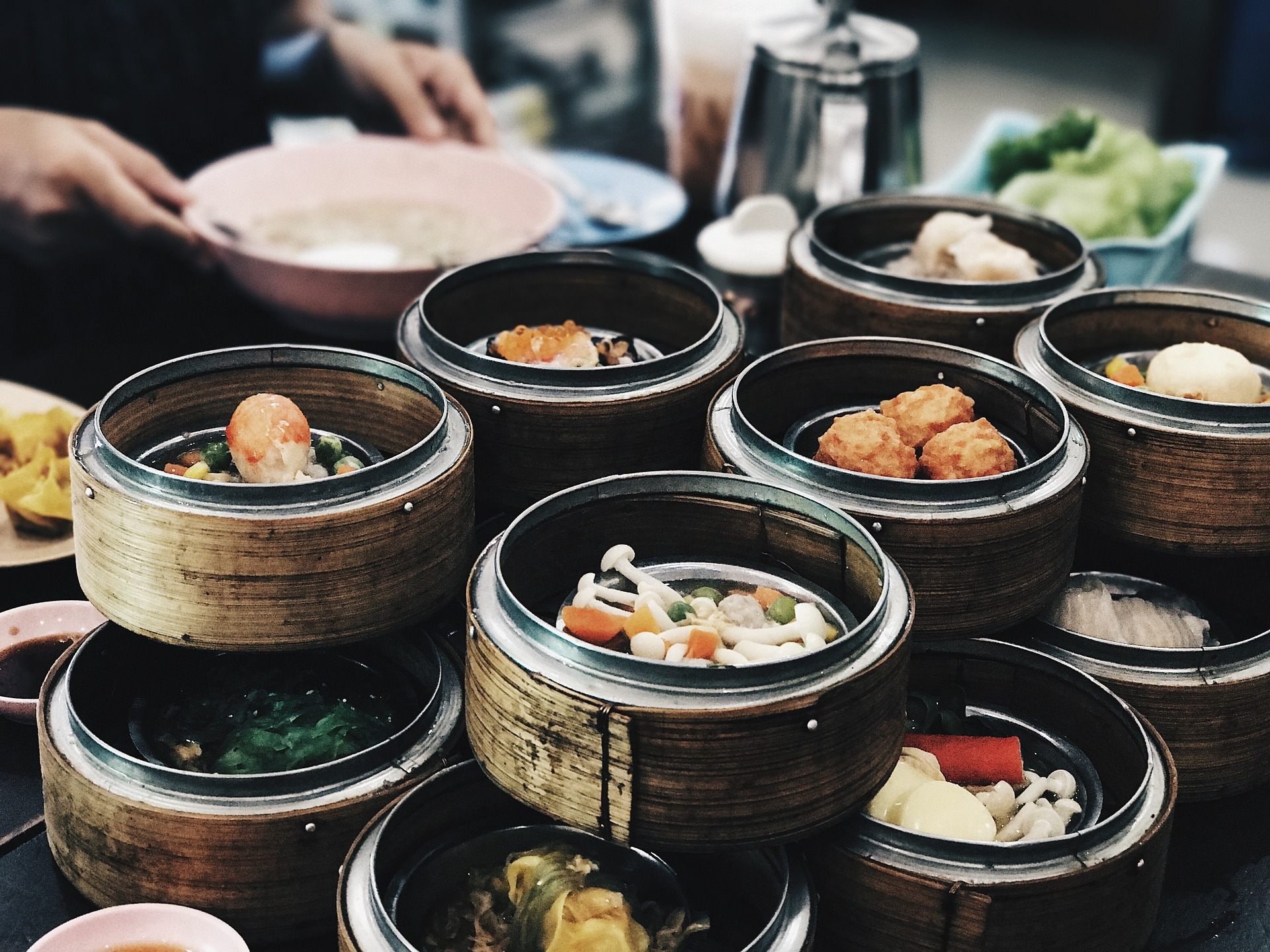 Authentisch chinesisch essen im Dim Sum Haus Mit