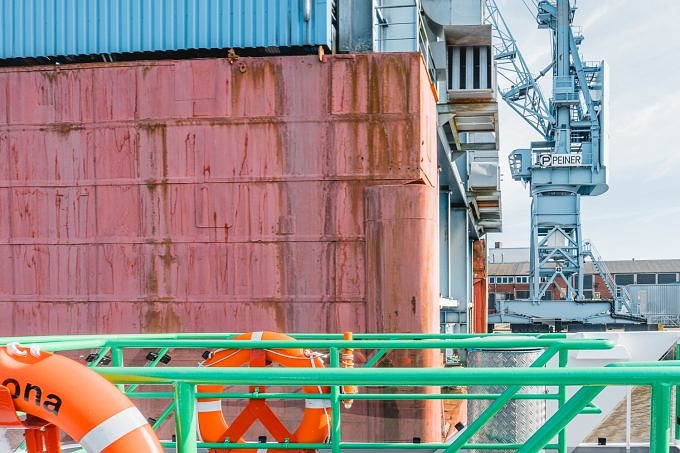 Stationen Sperrwerk Neuenfelde auf dem Weg nach Jork